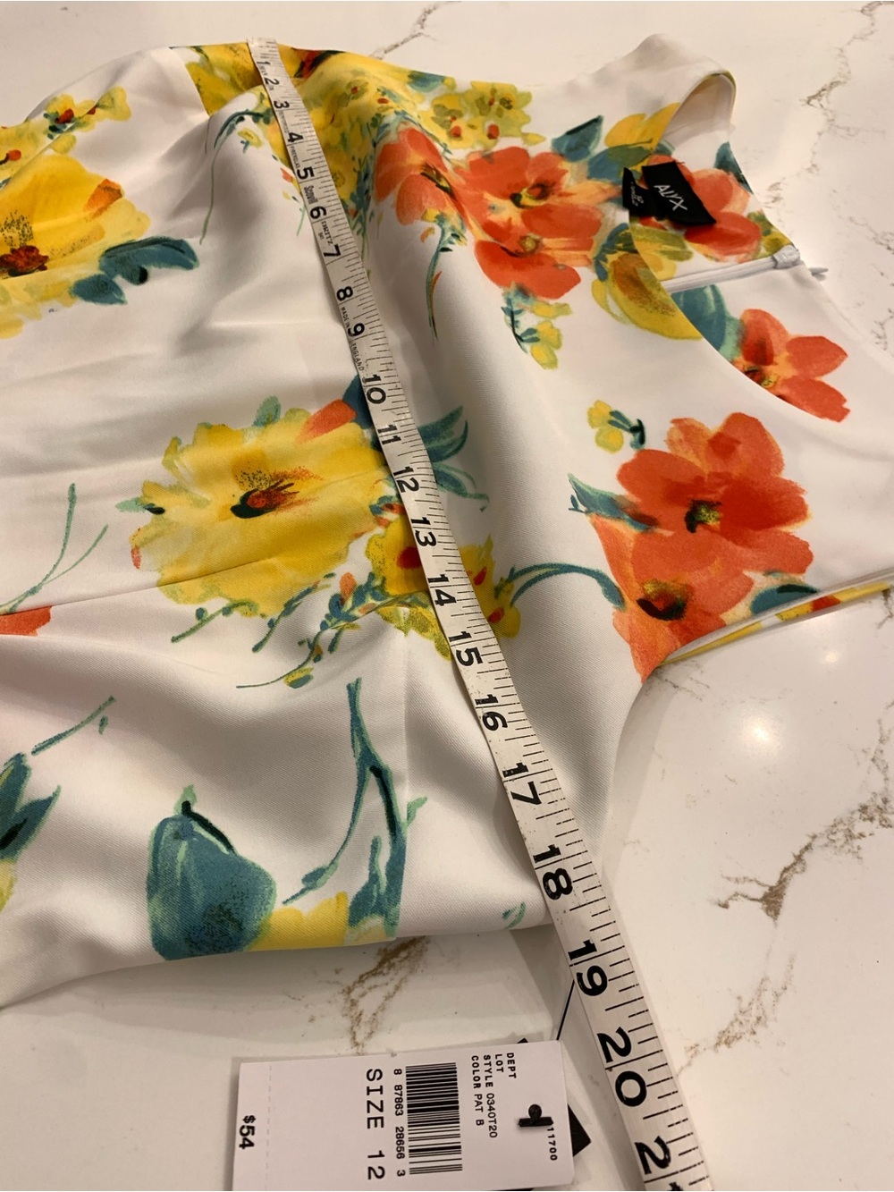 Alyx Floral Sheath Dress Women’s Size 10 Garden Floral Sleeveless Shift NEW - Picture 6 of 10